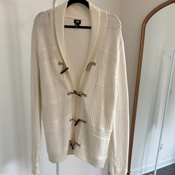 H&M Cream Textured Cardigan - Picture 1 of 4